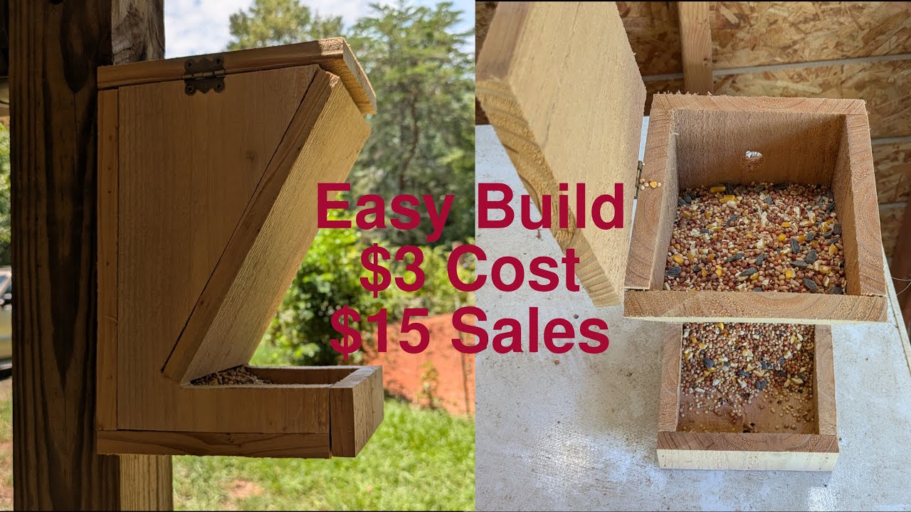 New Bird Feeder Design: The Z Style Hopper Feeder. Easy Cedar Picket Build.
