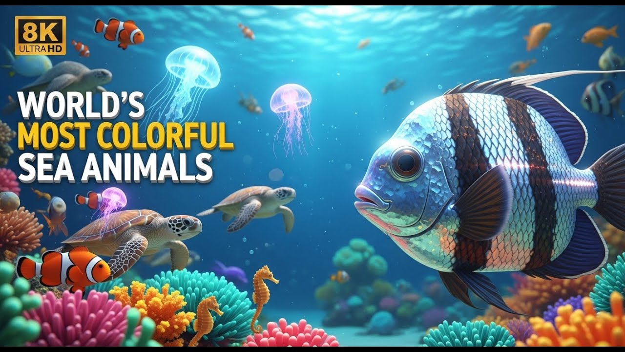 World’s Most Colorful Sea Animals | Stunning Ocean Creatures You’ve Never Seen Before