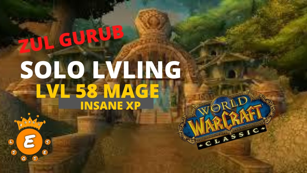 SOLO ZG LVL 58 MAGE LVLING | WOW CLASSIC ( no commentary )