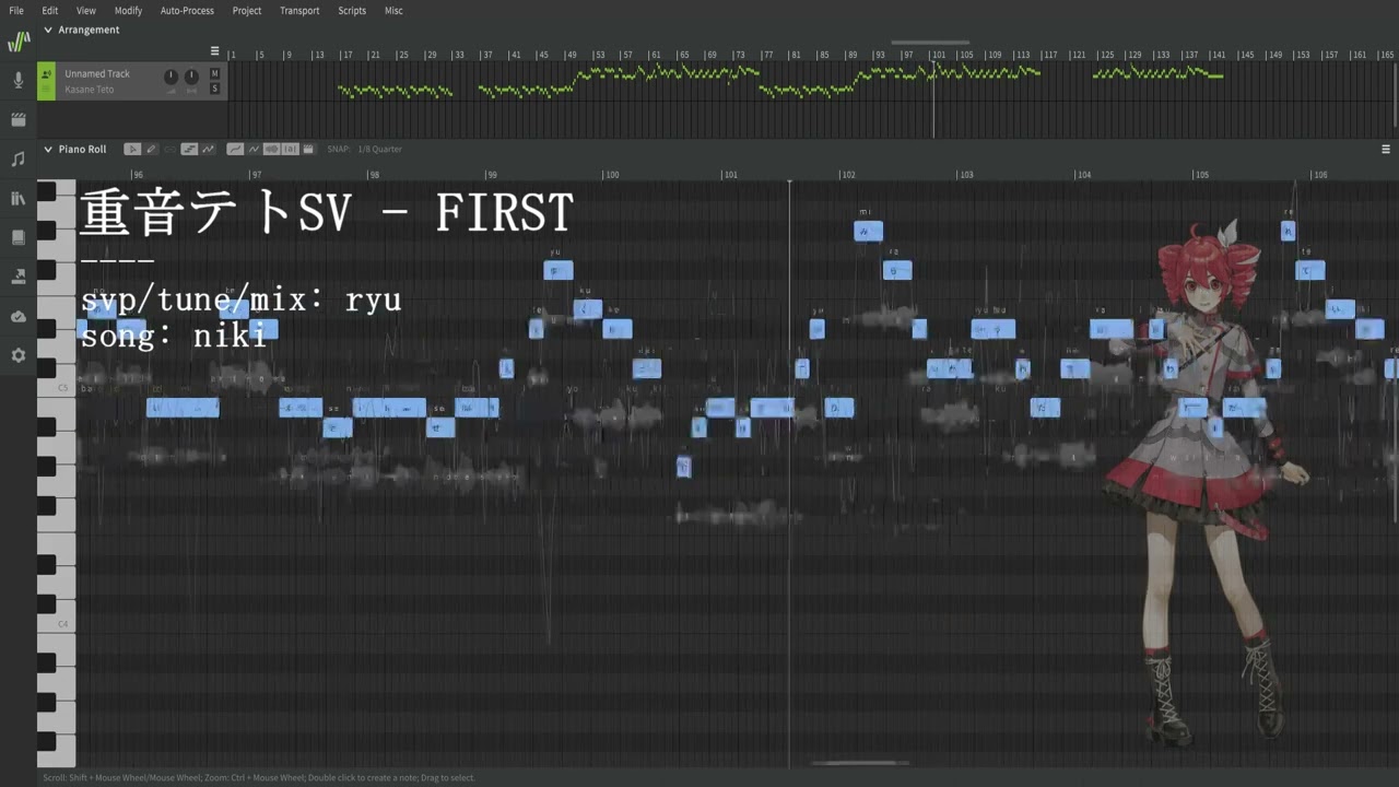KASANE TETO SV // 重音テトSV | FIRST - niki | SYNTHV COVER +SVP