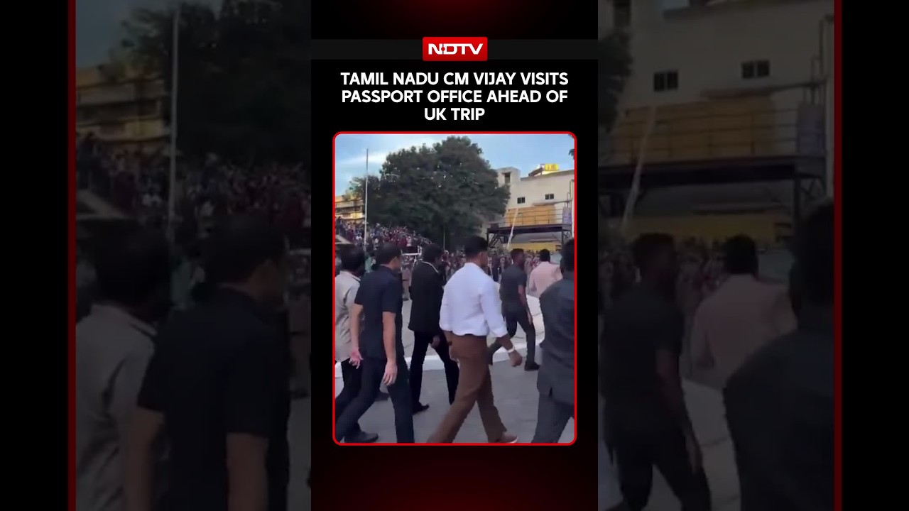 Tamil Nadu CM Vijay Visits Passport Officer Ahead Of UK Trip