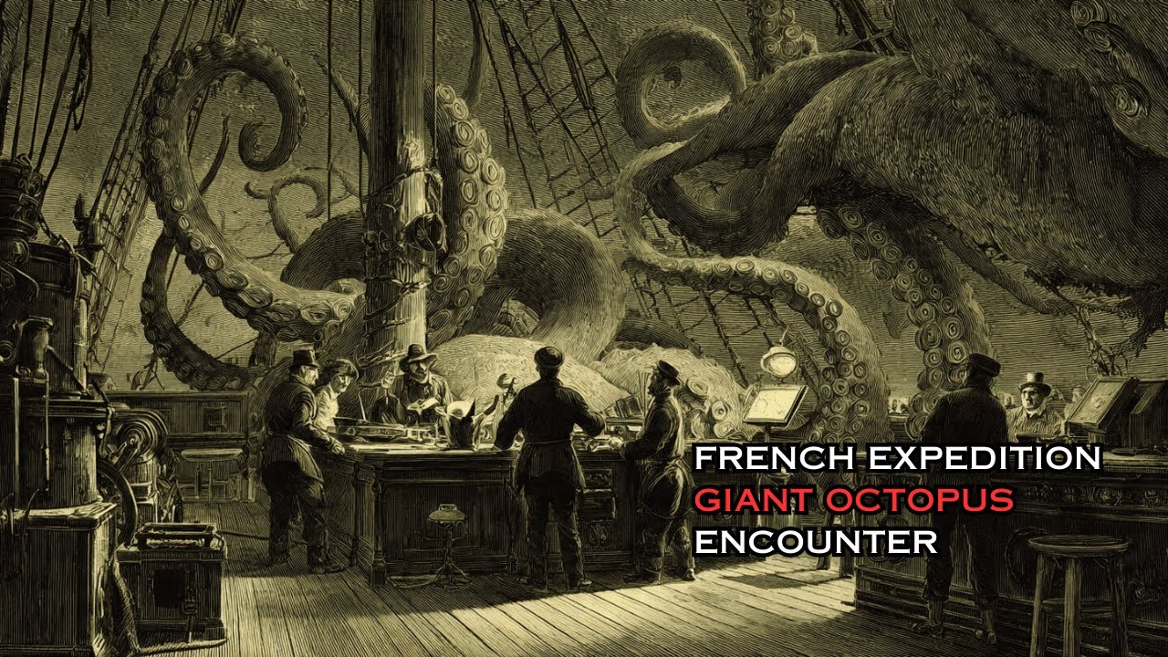 En 1899 una expedición francesa vio una criatura con tentáculos enormes