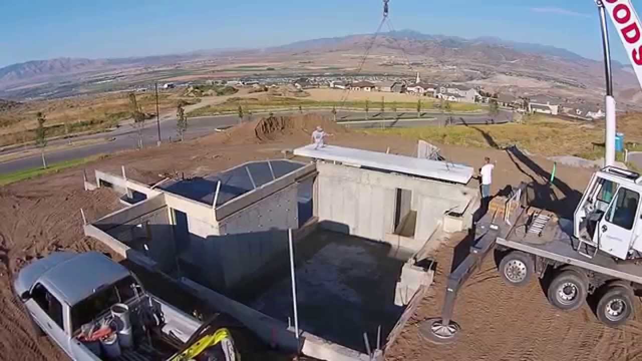 SpanDeck Precast Install,  Basement below Garage