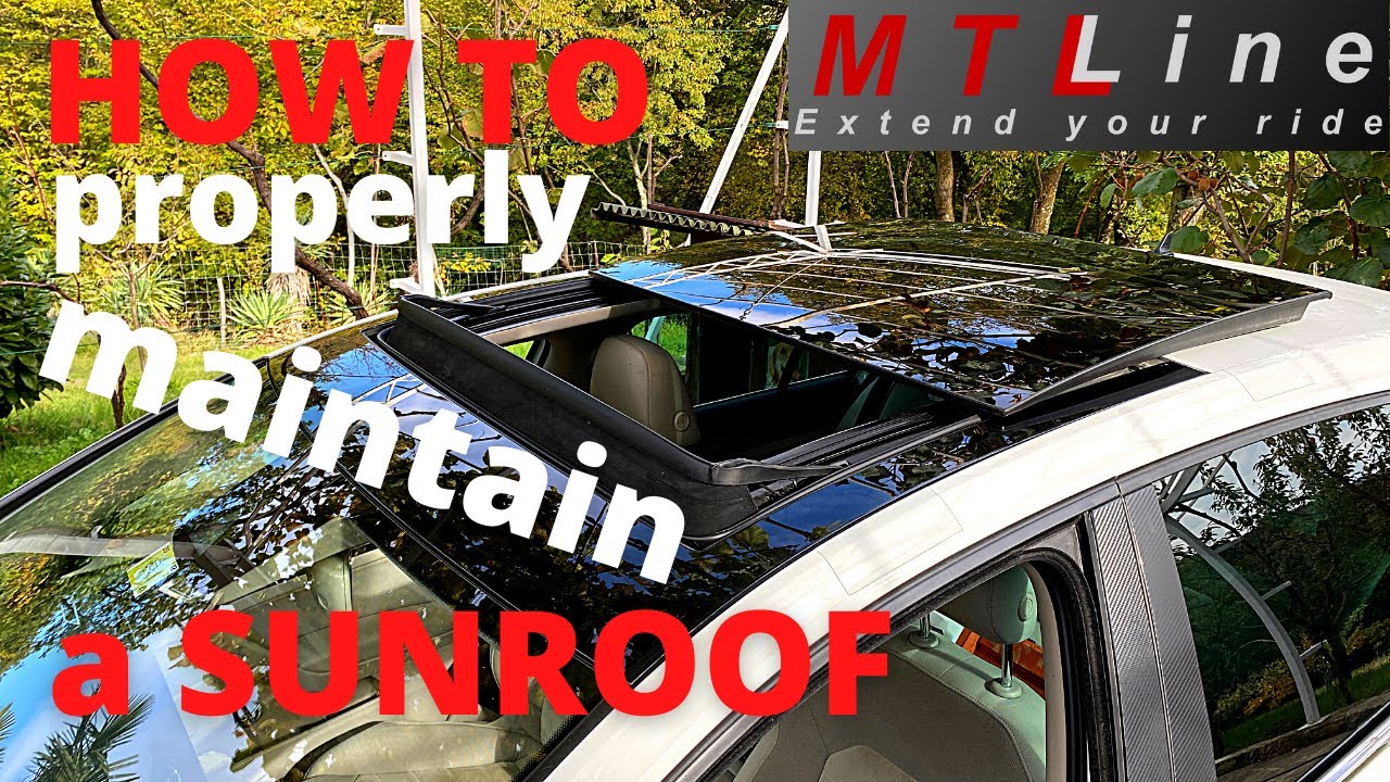 Sunroof maintenance on VW, Skoda, Seat and Audi cars - TUTORIAL