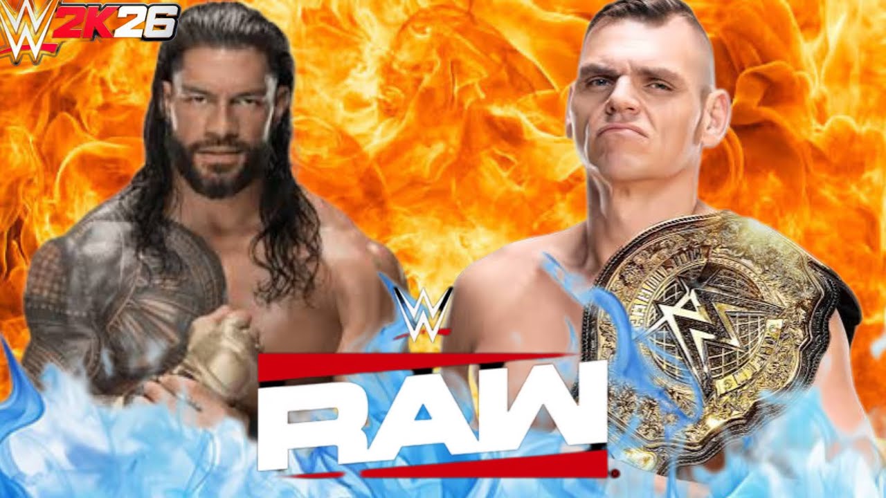 Roman Reigns Vs Gunther match wwe raw Netflix wwe2k25 gameplay ps5.