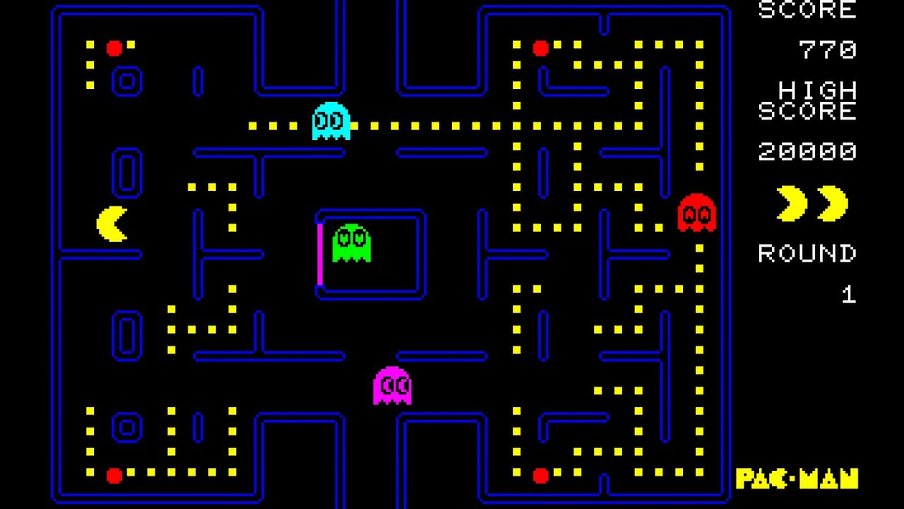 Sharp MZ-700 Game: Pac-Man (1984 Dempa) PCG version