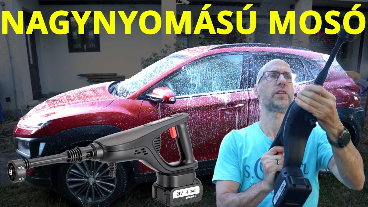 Akkus magasnyomású mosó 25 ezerért? - Mudiro M-BW1-teszt  | 191. rész | Mesterházi Dávid