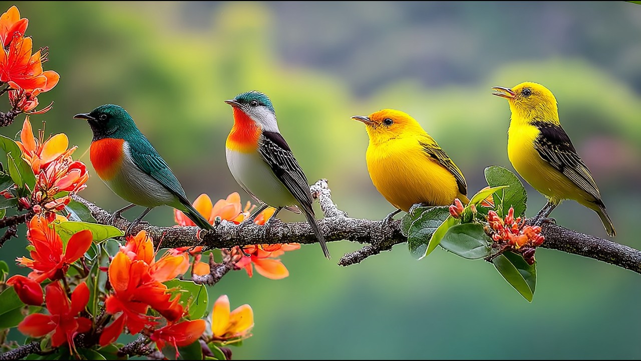 Relaxing Piano Music with Bird Sounds | Peaceful Background Music for Inner Peace