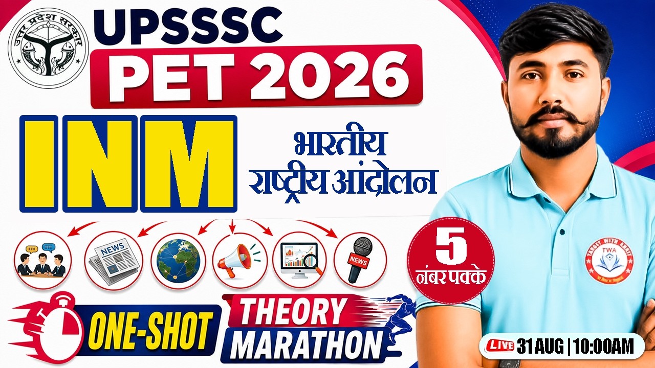UPSSSC PET 2026 | Indian National Movement Theory Marathon | Complete INM in 1 Video | Parveen Sir