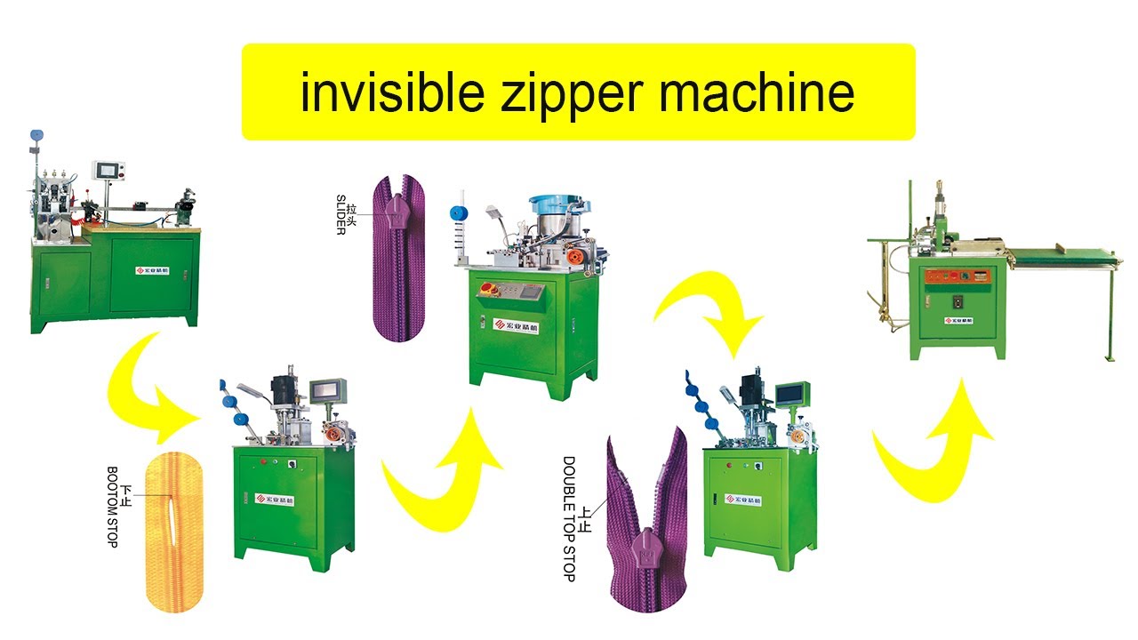 Invisible Zipper machine