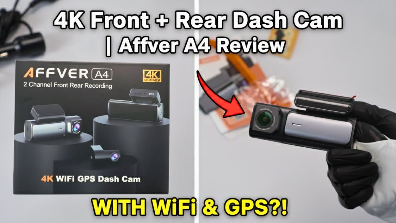 Видеорегистратор 4K спереди и сзади с Wi-Fi и GPS?! | Обзор Affver A4