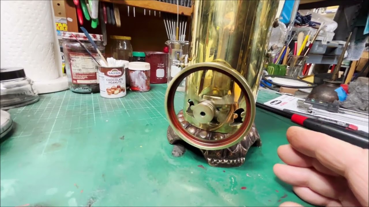 19th Century Toy Steam Engine test run