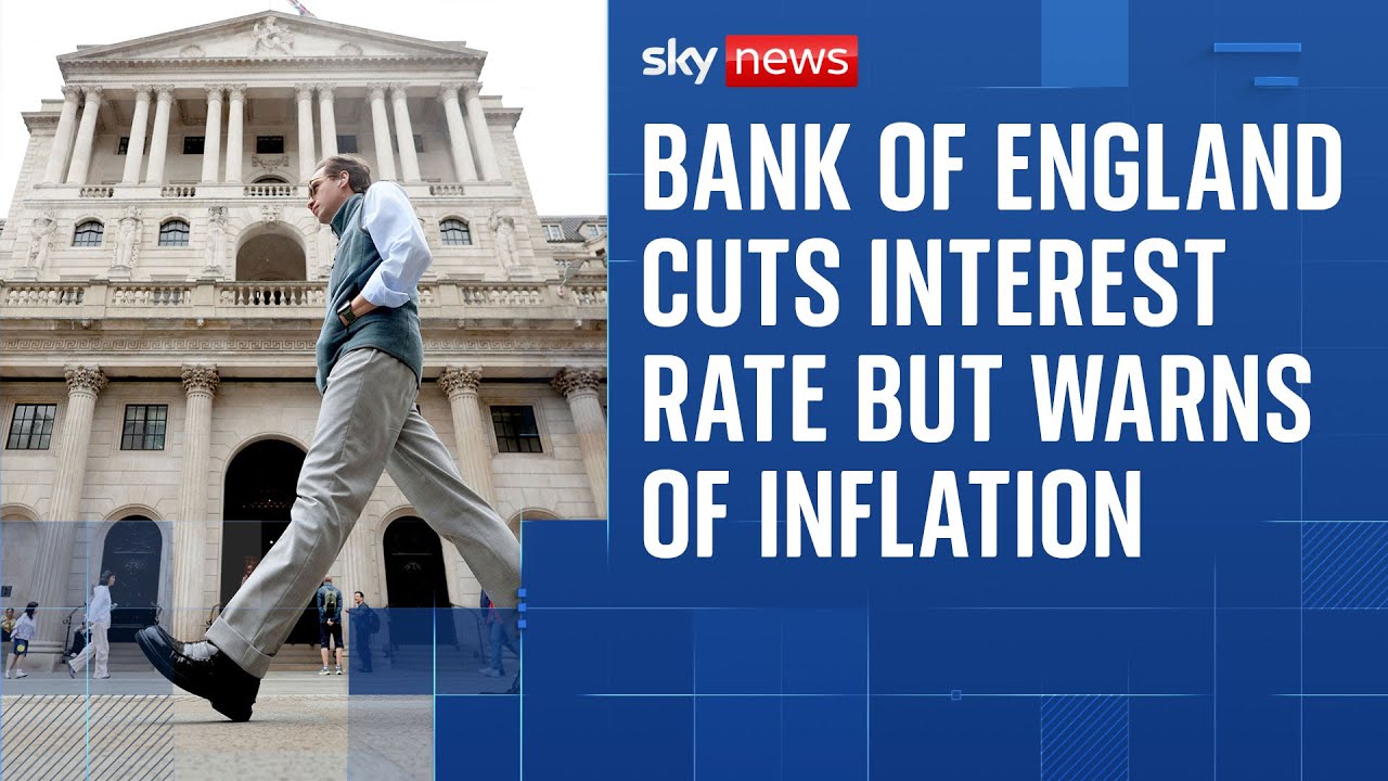 Bank of England cuts interest rate but warns of higher inflation