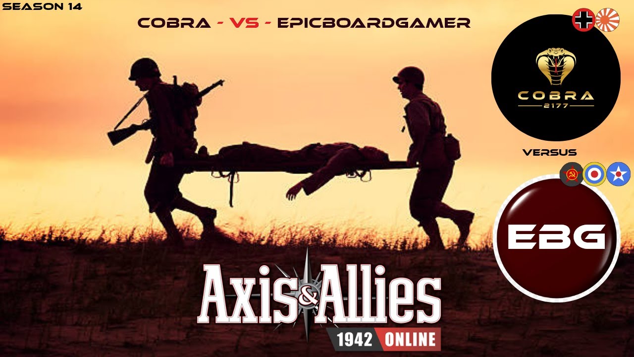 Axis and Allies 1942 Online: Cobra versus EPICBOARDGAMER #axisandallies #beamdog #gameplay
