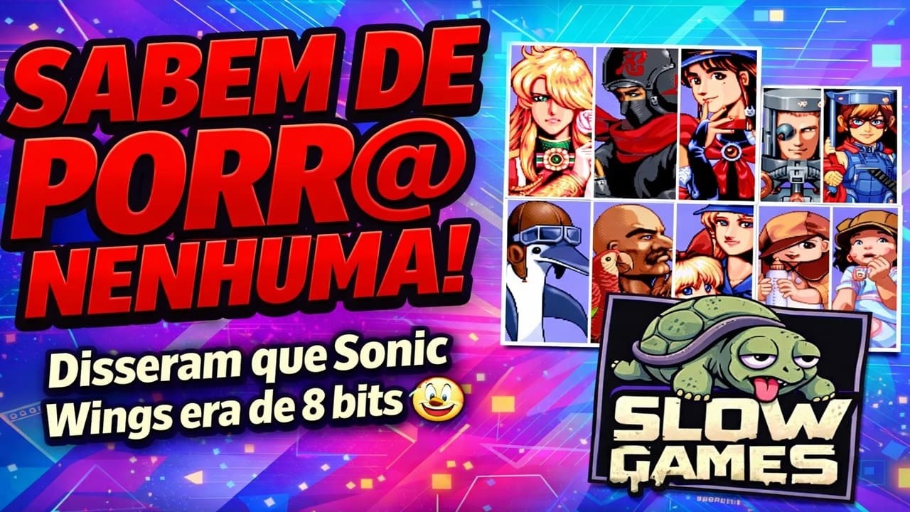 FLOW GAMES diz q SONIC WINGS é 8 BITS e ainda DISCRIMINA os gráficos deste estilo! +PATÉTICO