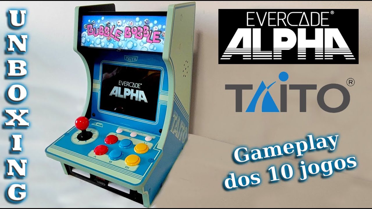 EVERCADE ALPHA TAITO - O Novo ARCADE (FLIPERAMA) da Blaze - UNBOXING e REVIEW
