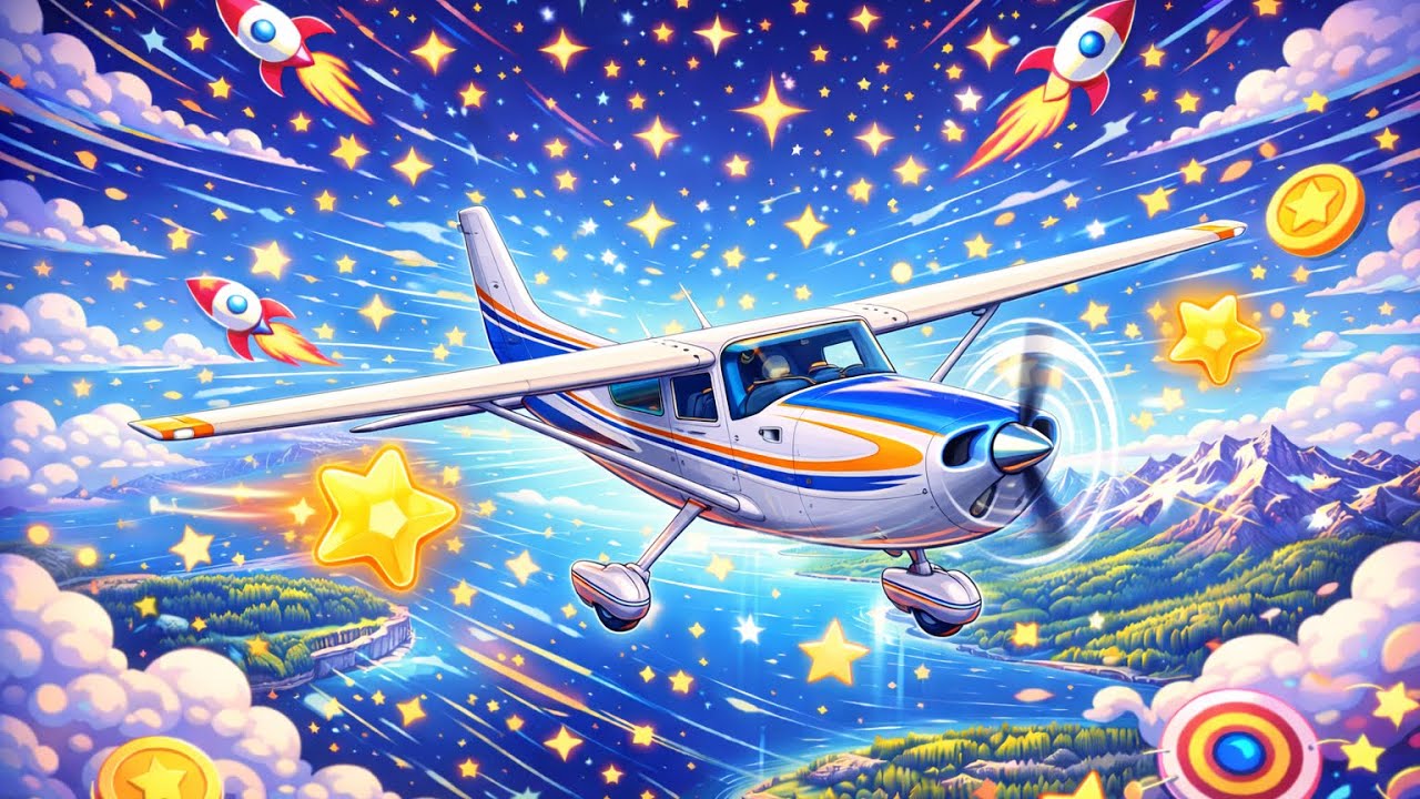 Fligh simulator haciendo maniobras /buscando estrellas 🌟 pt1