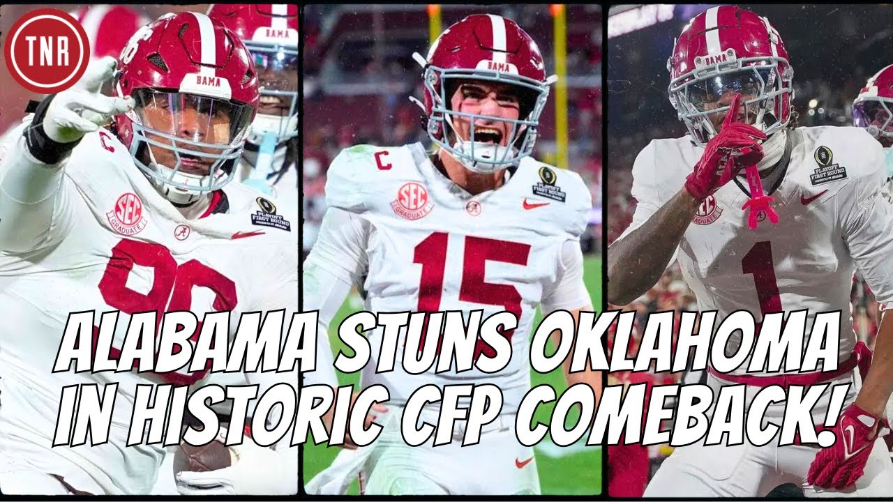 Alabama STUNS Oklahoma with Historic CFP Comeback | DeBoer, Grubb & Ty Simpson React