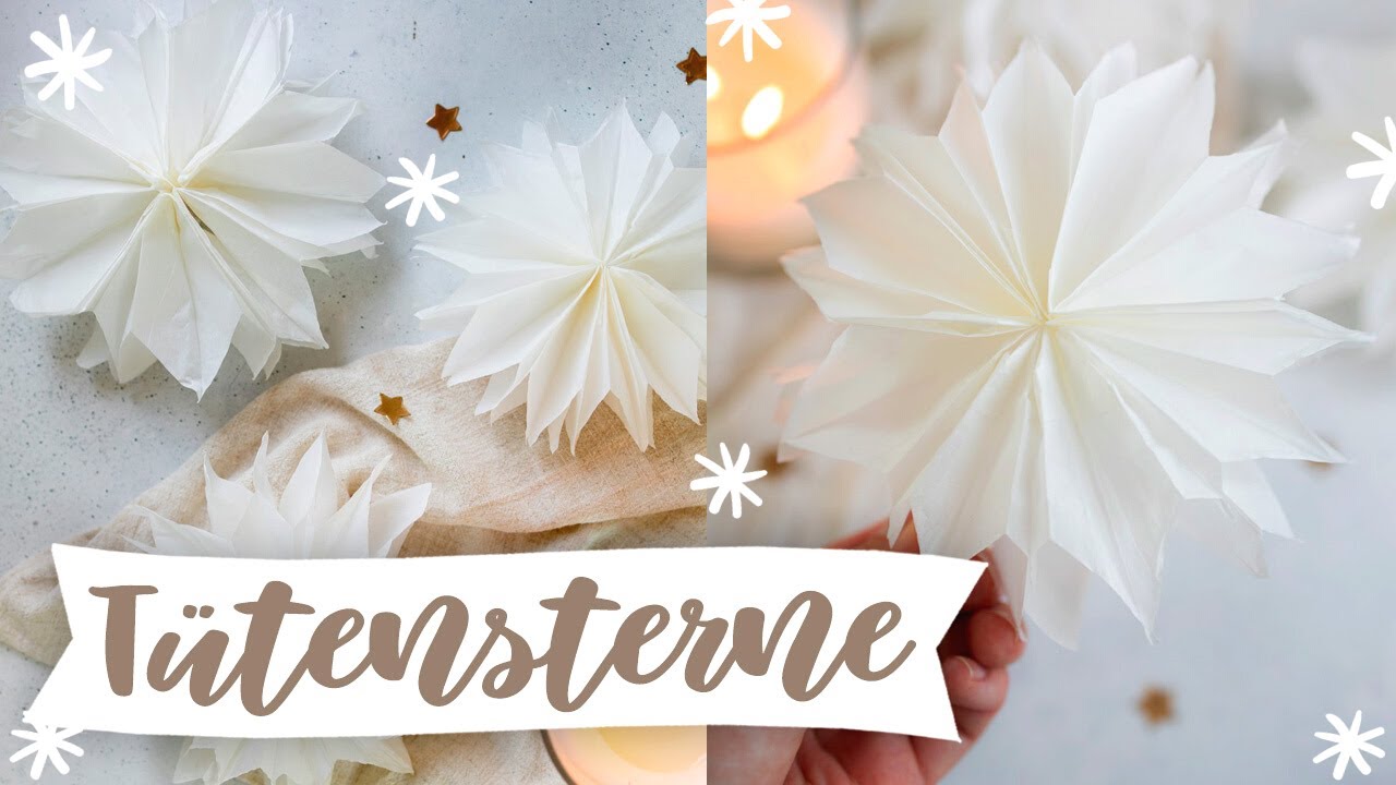 Sterne aus Butterbrottüten: Die schönsten Papiertüten Sterne mit dieser Anleitung basteln