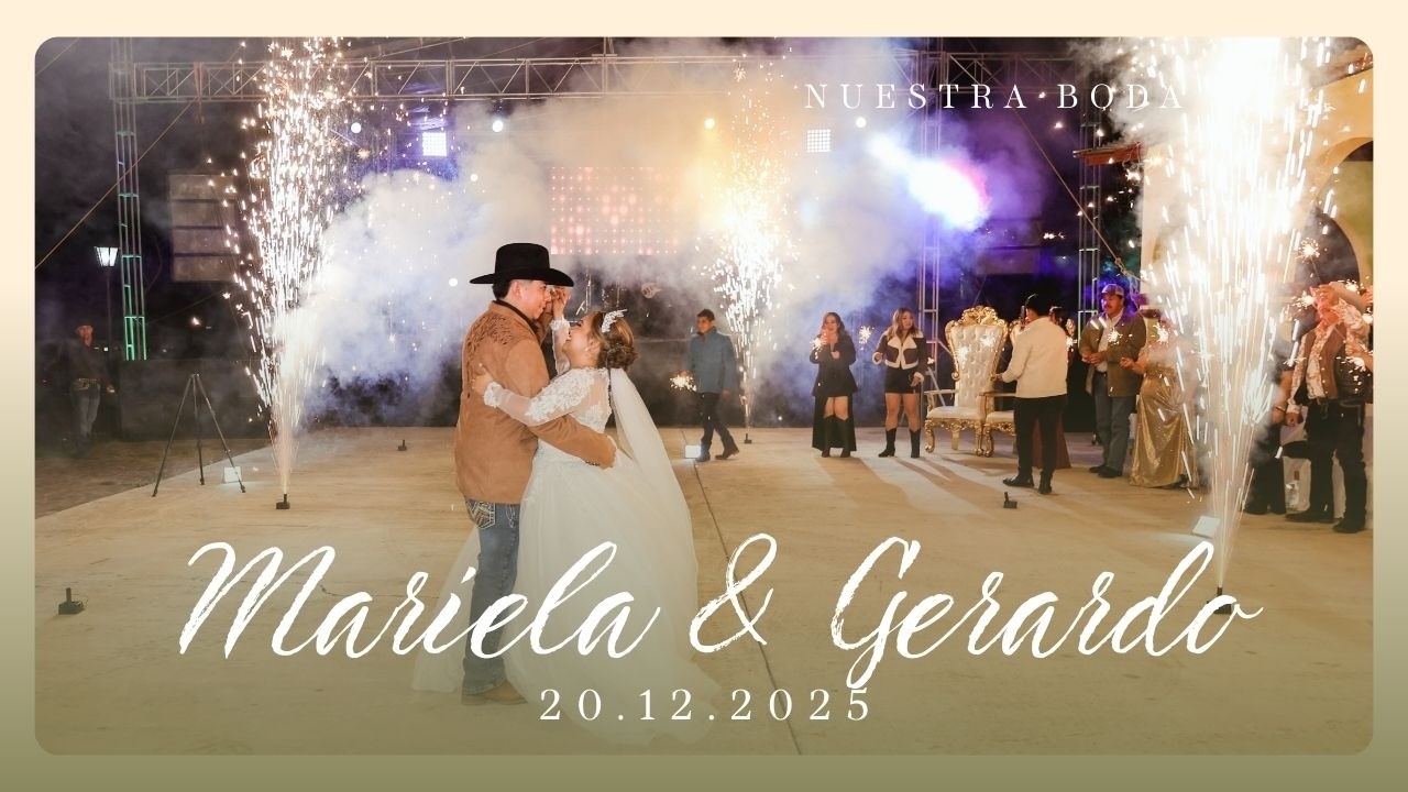 🎥2️⃣Boda de Mariela Colchado Robledo y Gerardo Gudiño Bolaños desde Cd del Maíz, SLP.