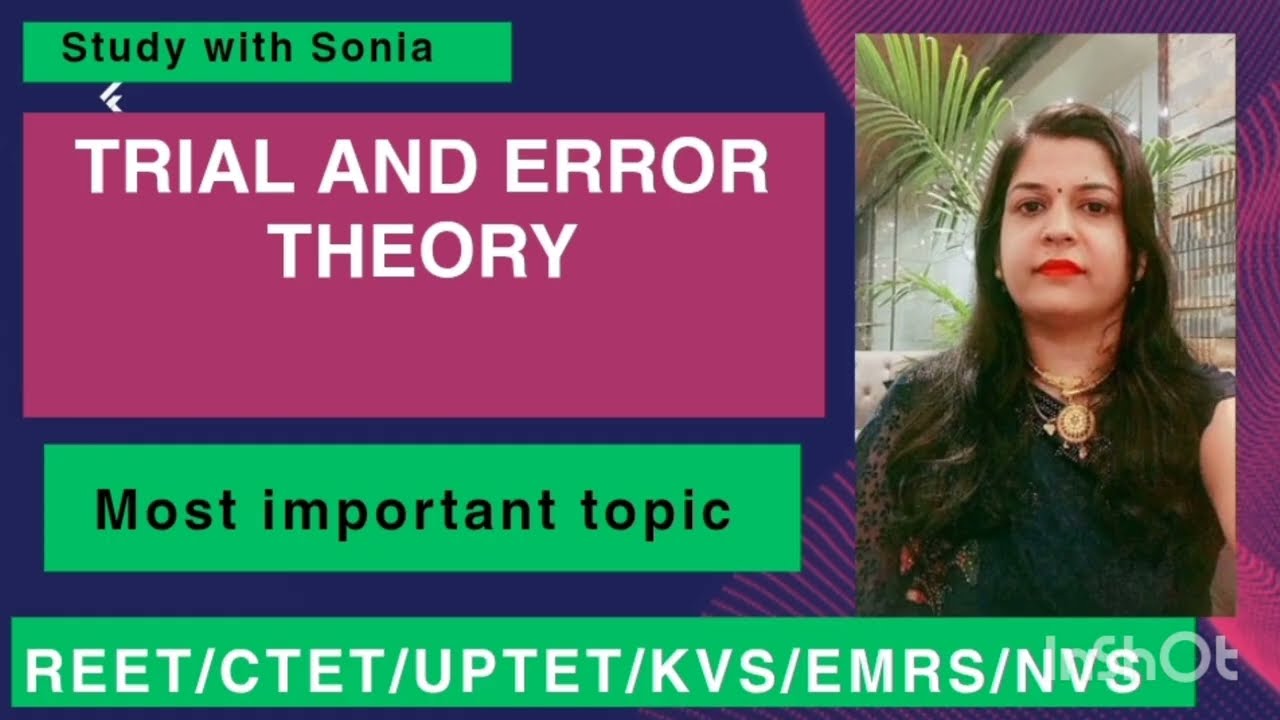 Trail and Error theory @studywithSonia-z9n #english #dsssbprtpsychologyclasses #education #nvs 