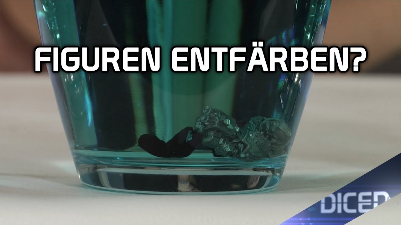 Figuren ENTFÄRBEN? Aceton oder Glasreiniger? Ein Experiment | DICED