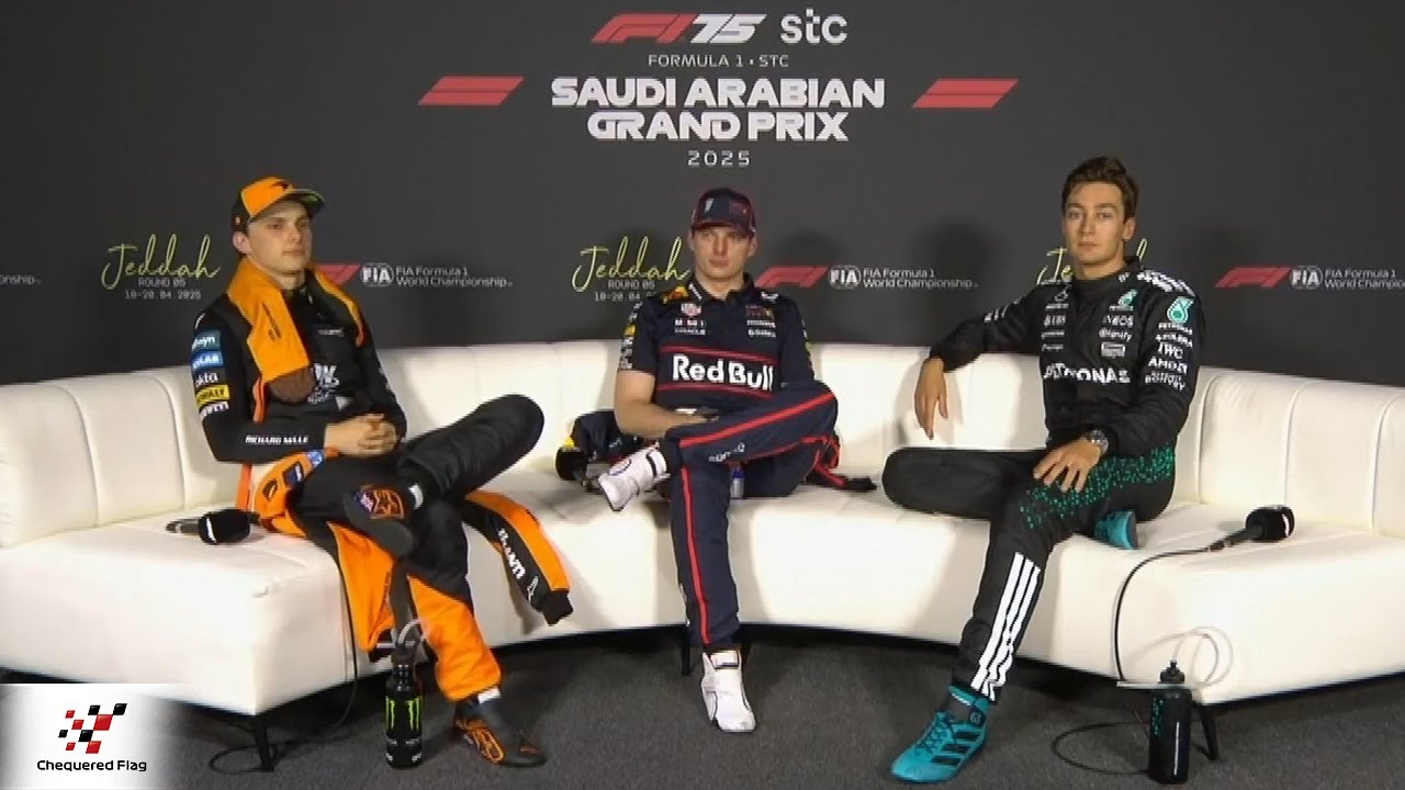 F1 Post Qualifying Press Conference Saudi Arabian Grand Prix 2025 | Verstappen, Piastri, Russell
