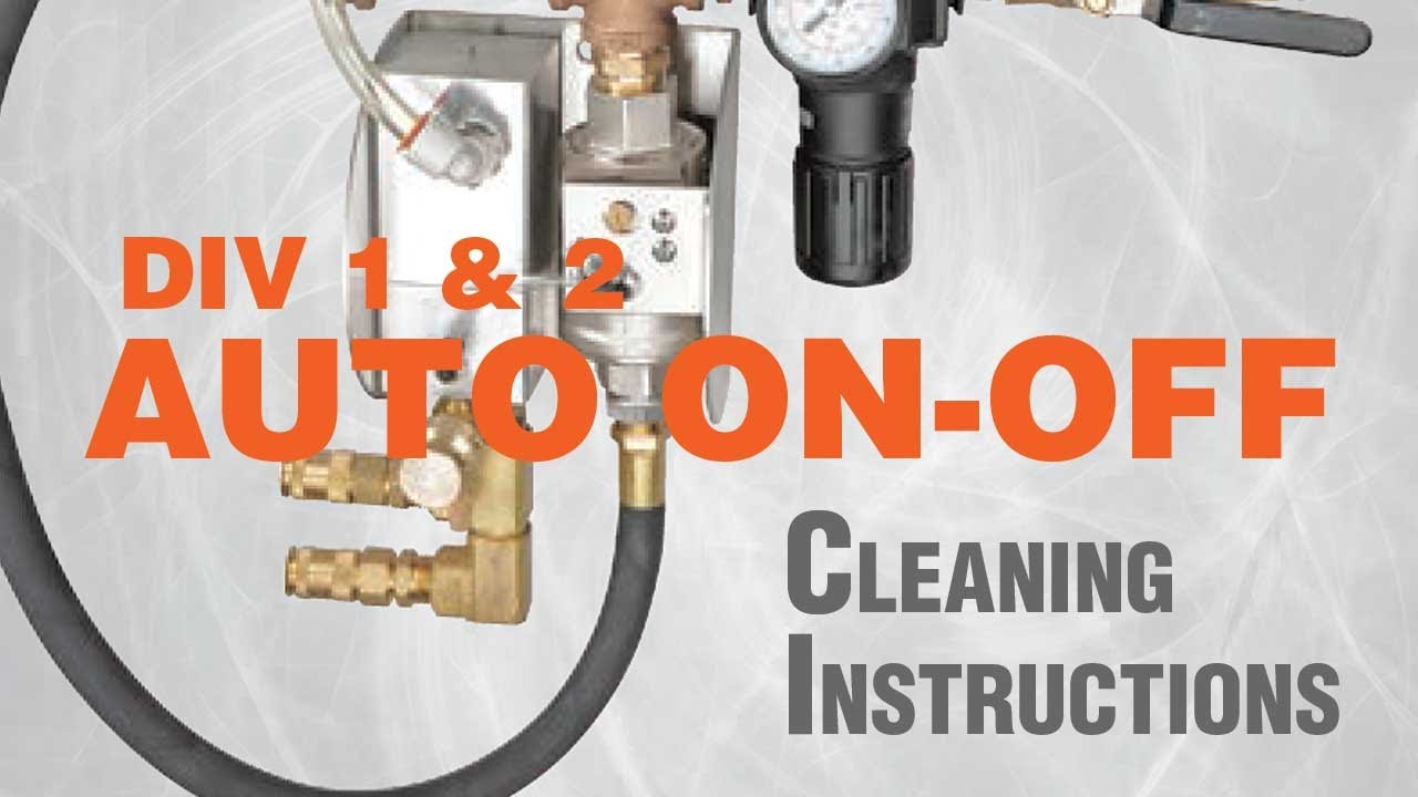 Cleaning Instructions For Auto On-Off on Dynabrade DIV 1 & 2 Vacuums
