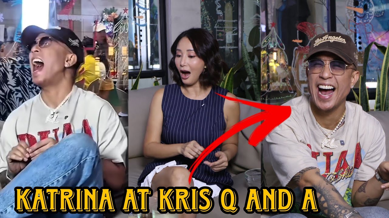 Katrina Halili at Kris Lawrence KUMASA sa Q and A!Katie Lawrence