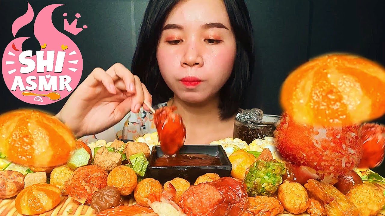 ASMR MUKBANG Super delicious fried fish ball party | food vietnames | no talking