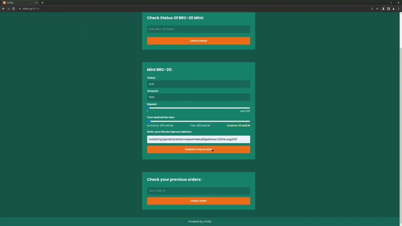 How to mint/inscribe BRC-20 tokens on Bitcoin easily