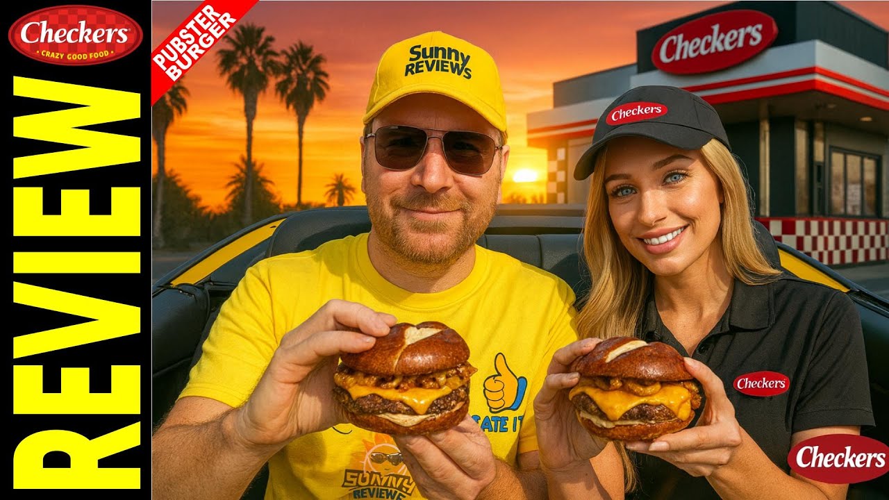 Checkers NEW Pretzel Pubster Burger Review — Is It Worth $3.99?