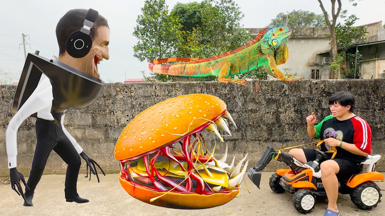 Kem Ốc v&agrave; xe m&aacute;y x&uacute;c cứu con c&aacute;, con rồng, con b&ograve;, rết, review kẹo con vịt, hamburger. Theu Chanel