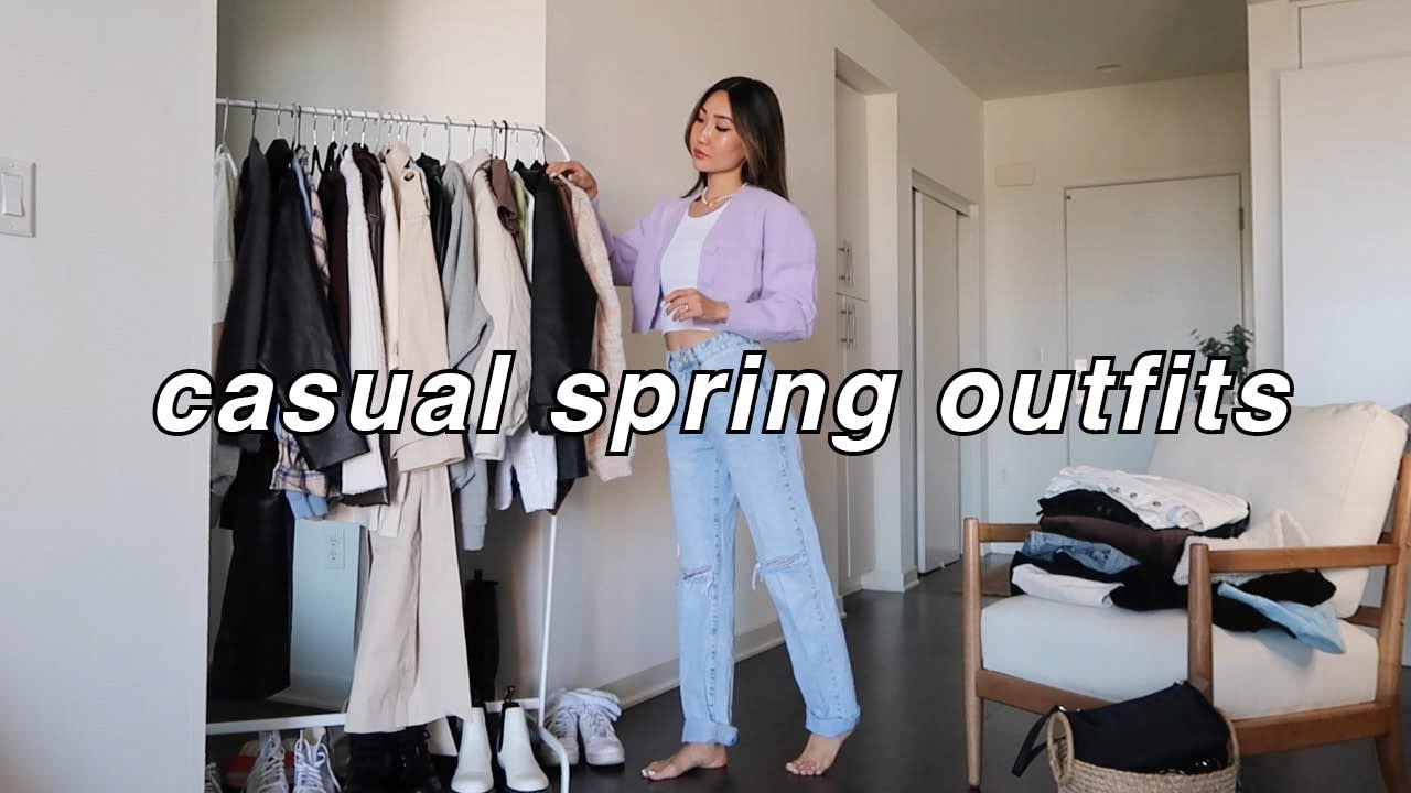 CASUAL SPRING OUTFITS 🦋 | spring fashion lookbook and trends 2021
