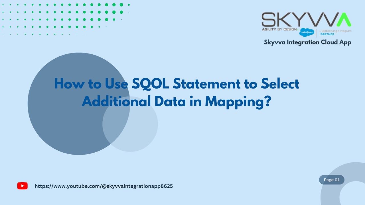 How to Use SQOL Statement to Select Additional Data in Mapping?