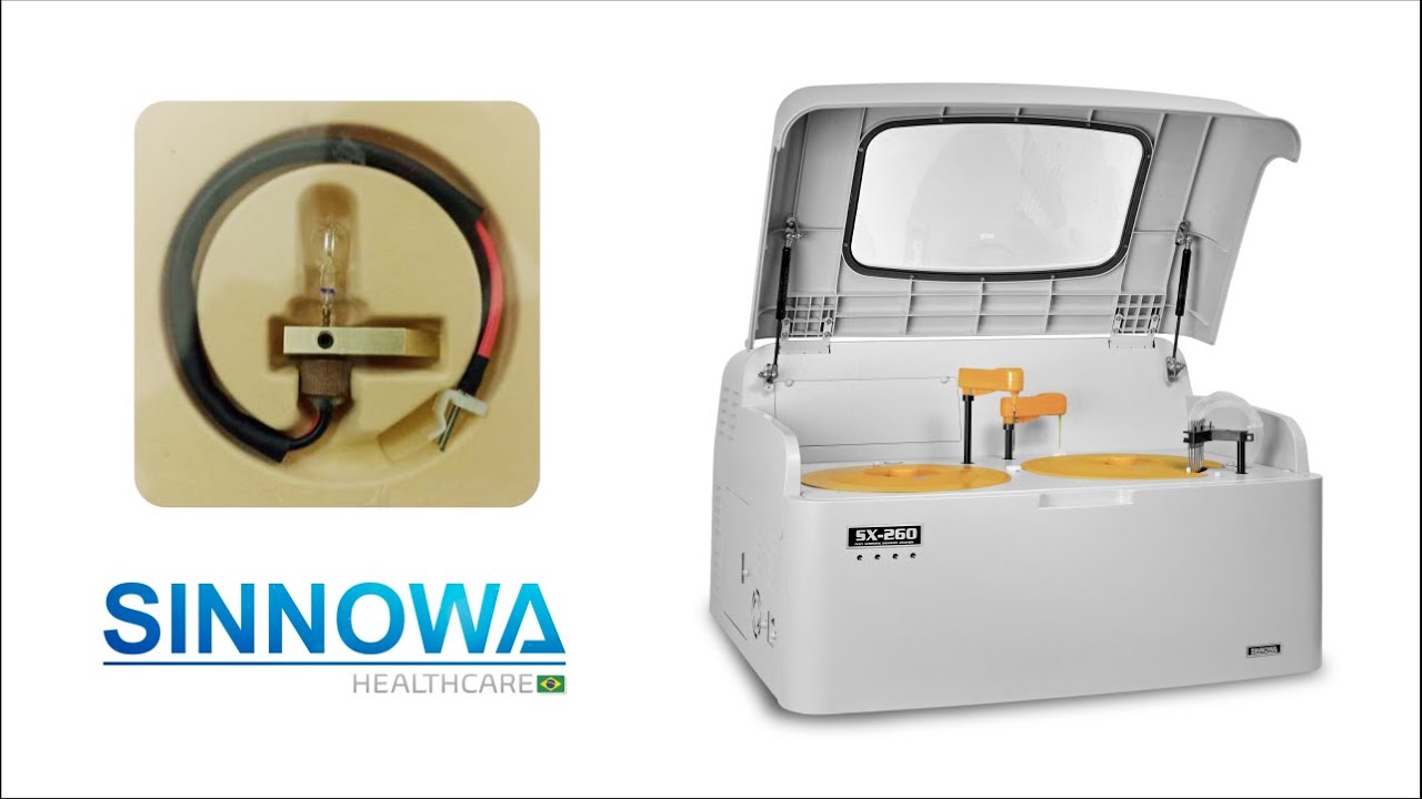 Tutorial - Troca de Lâmpada Analisador Bioquímico Automático Sinnowa SX 260