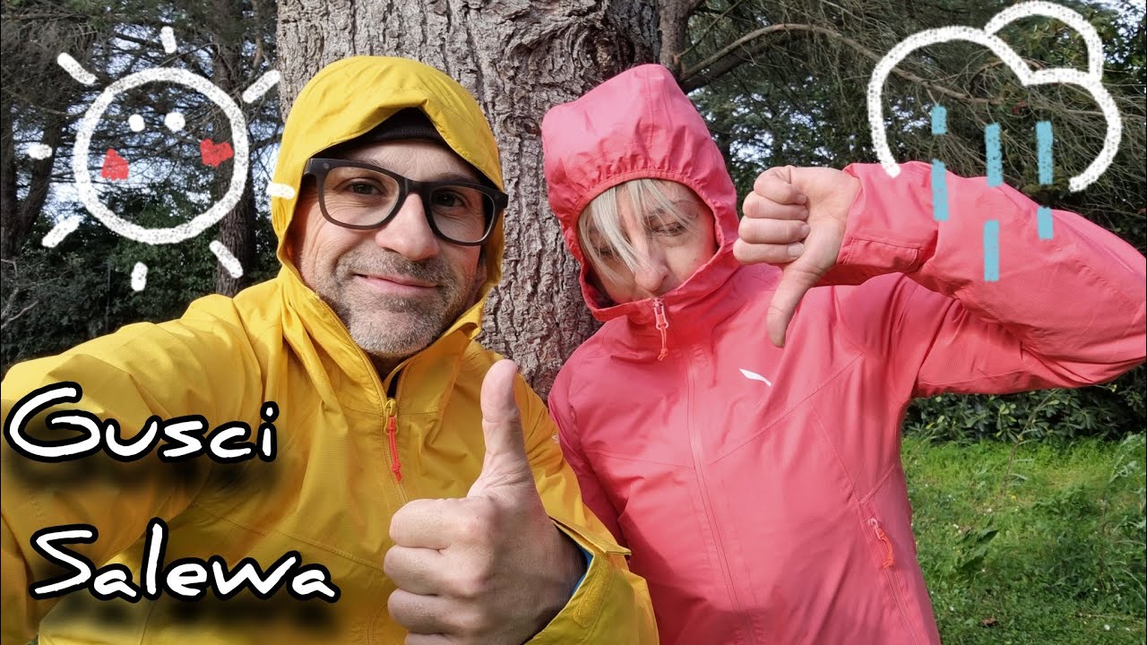 Salewa puez acqua3 Woman e Salewa puez PTX2L Woman due antipioggia da trekking, uno promosso uno no.
