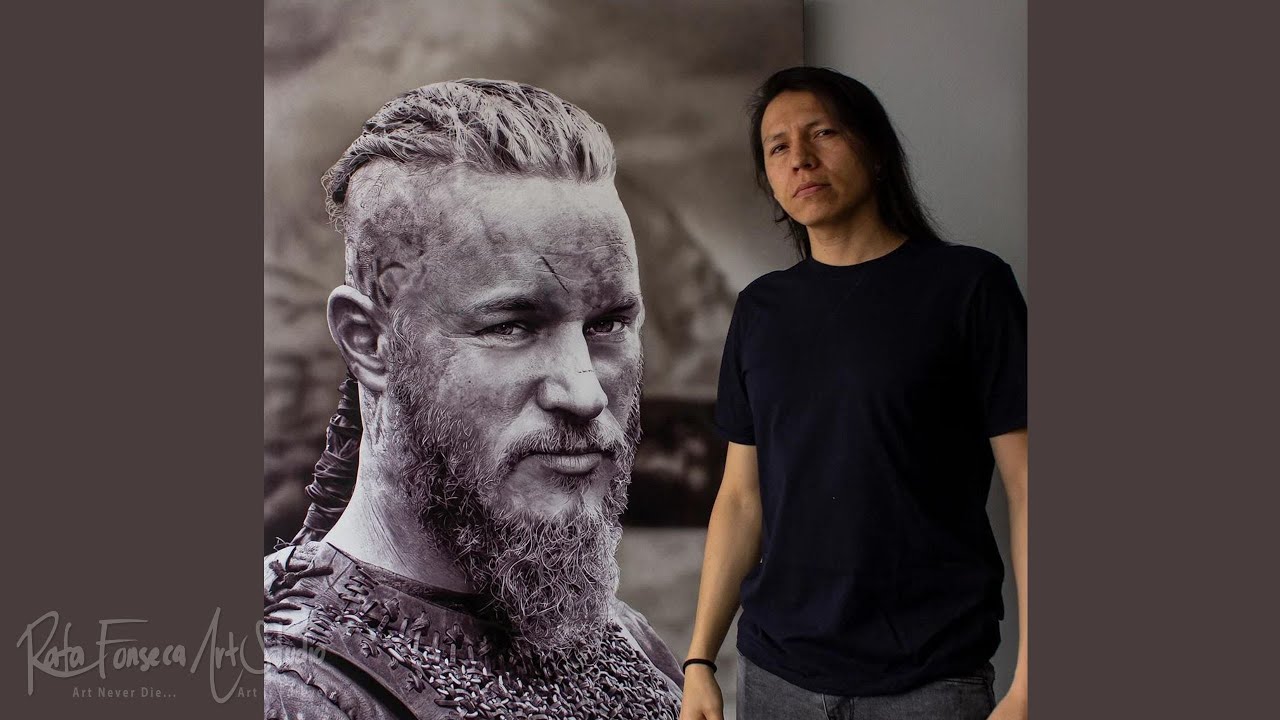 Hyperrealistic Airbrush Painting Ragnar