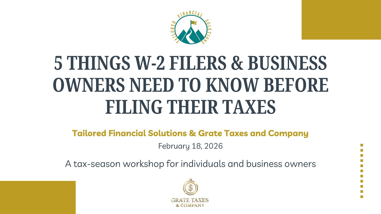5 Things W 2 Filers & Business Owners Need To Know Before Filing Their Taxes