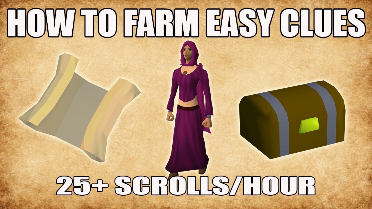 [Runescape 3] How to farm Easy Clue Scrolls FAST