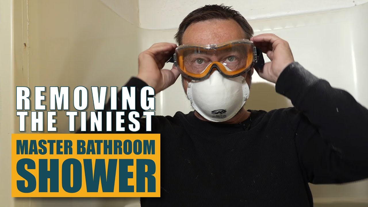 Removing the Tiniest Master Bathroom Shower (Demo Day 1)