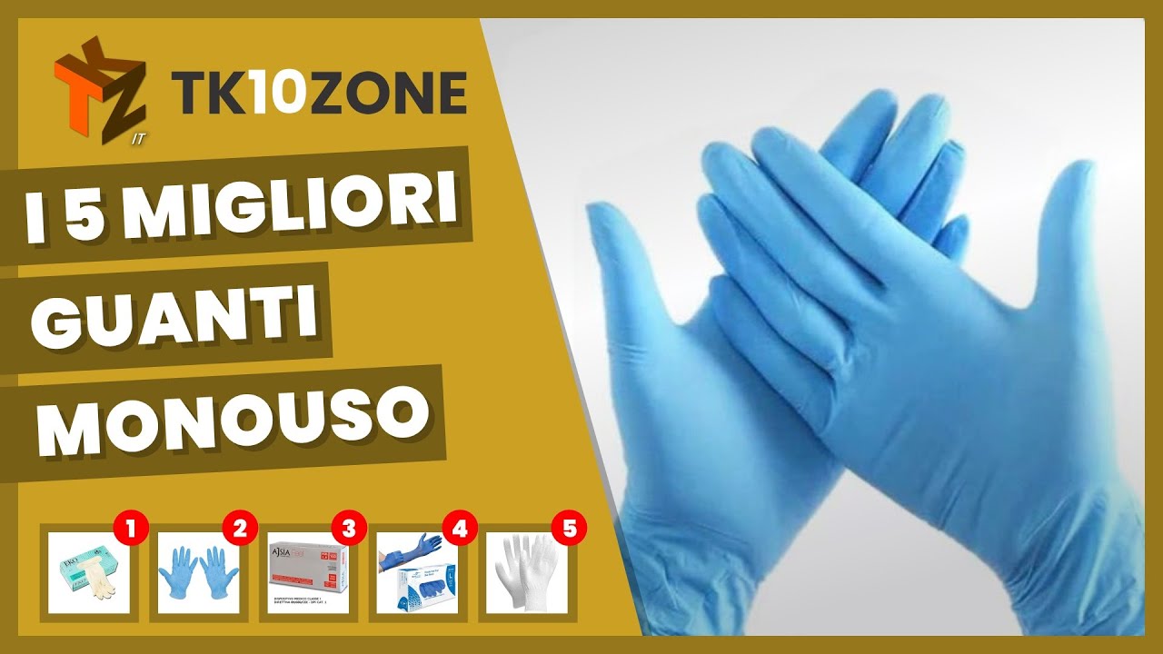 I 5 migliori guanti monouso