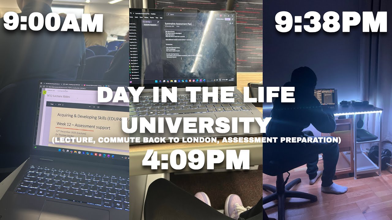 PRODUCTIVE DAY IN THE LIFE OF A FIRST YEAR UNI STUDENT (Mid term assessment preparation)