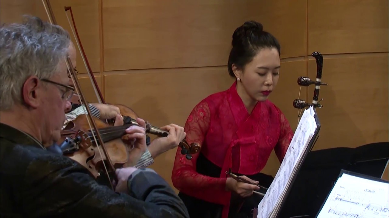 Kronos Quartet and Soo Yeon Lyuh perform Lyuh's "Yessori (Sound from the Past)"