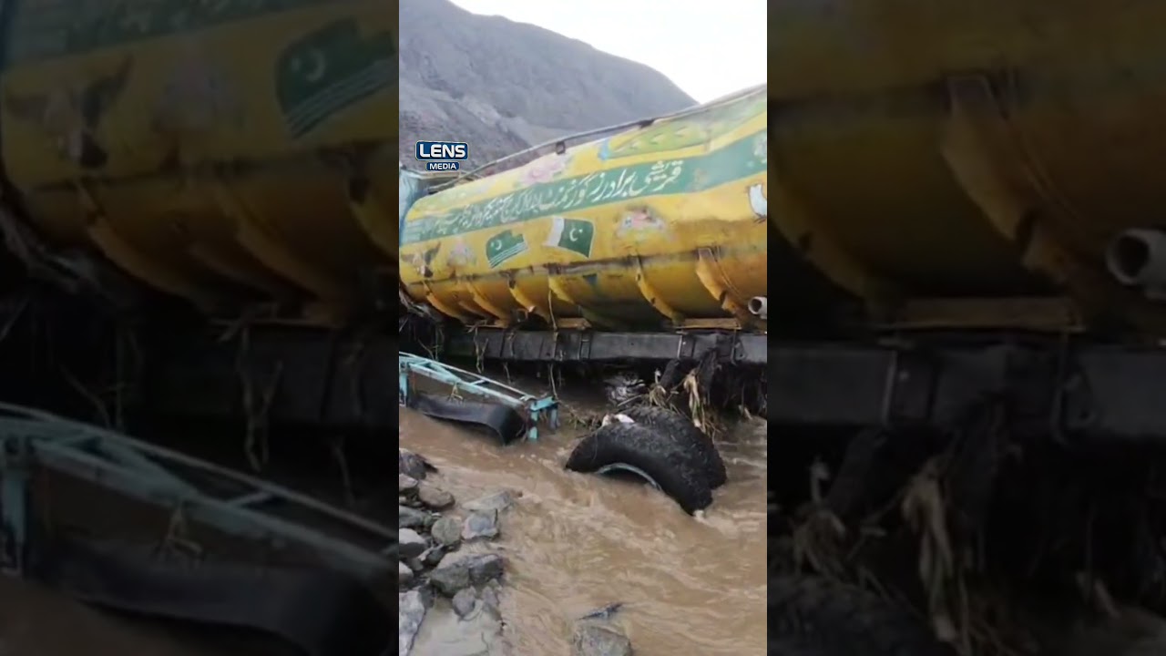 Flashflood triggered by cloudburst damaged property in Diamer