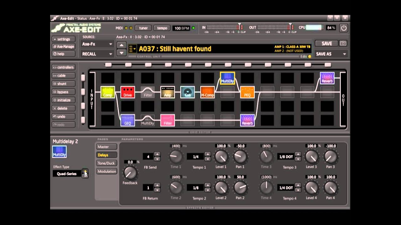 Axe-Fx II delays quick demo
