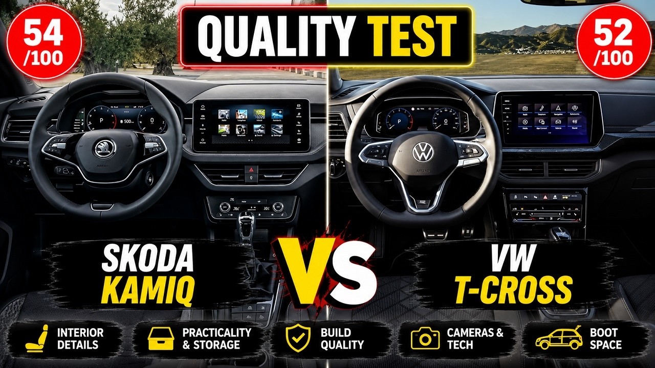 Skoda Kamiq Vs VW T-Cross (2026) | Better quality for Skoda - All differences in one video!