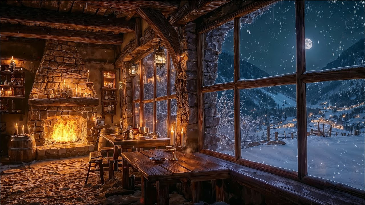 Winter Tavern ❄️ – Cozy Celtic Folk Music by the Fire | Relaxing Medieval Ambience