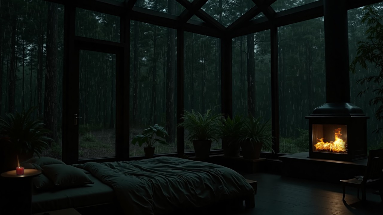 Лучшие Звуки Дождя В Глухом Лесу 🌲 | Нежный Дождь, Снимающий Стресс И Тревогу, И Способствующий Рас