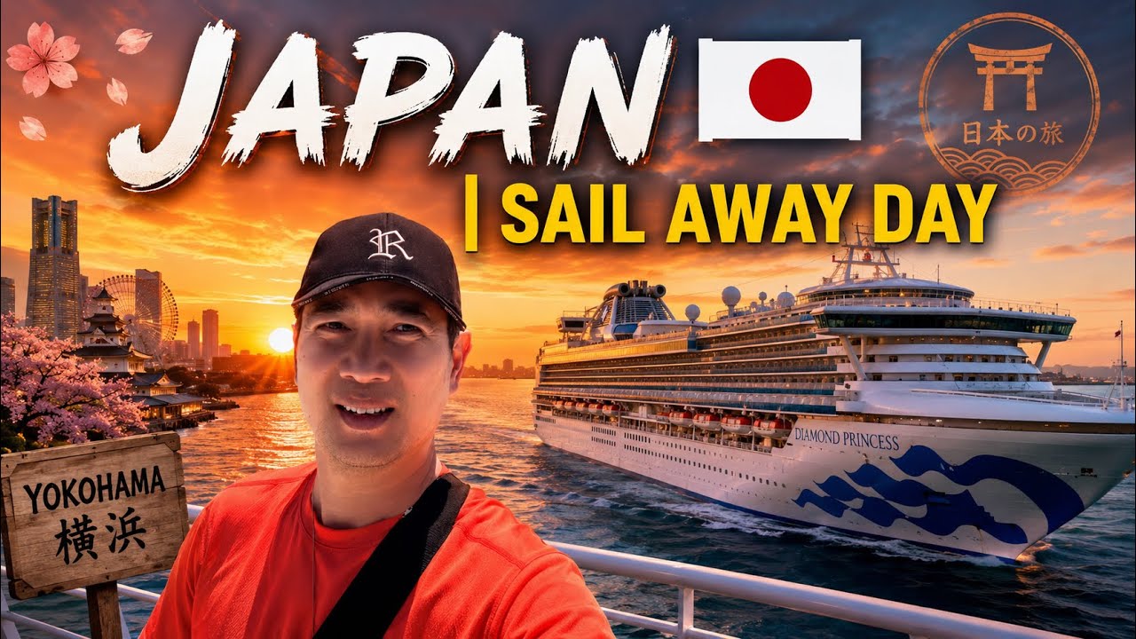 Момент, когда начался наш круиз по Японии! 🇯🇵 |День отплытия Diamond Princess| День отправления в...